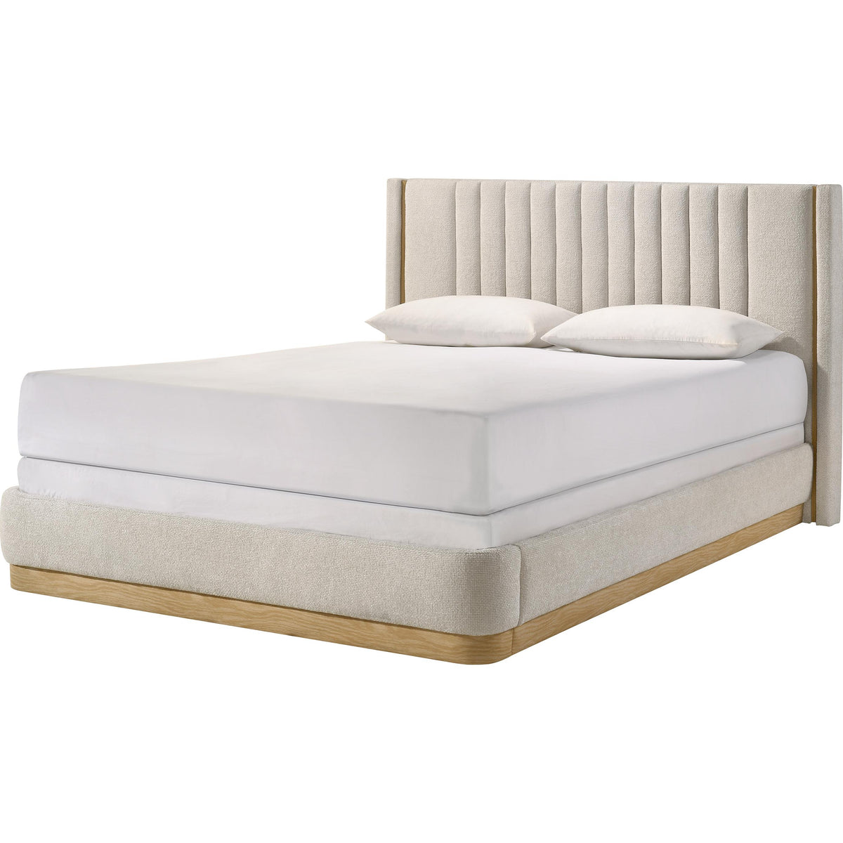  Crown Mark Charlene 5108OT-Q Queen Bed - Oat Tweed IMAGE 1