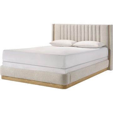  Crown Mark Charlene 5108OT-Q Queen Bed - Oat Tweed IMAGE 1