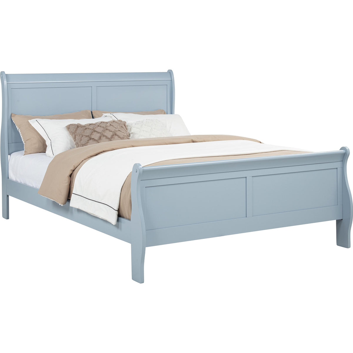  Crown Mark Louis Philip B3760-Q Queen Bed - Blue IMAGE 1
