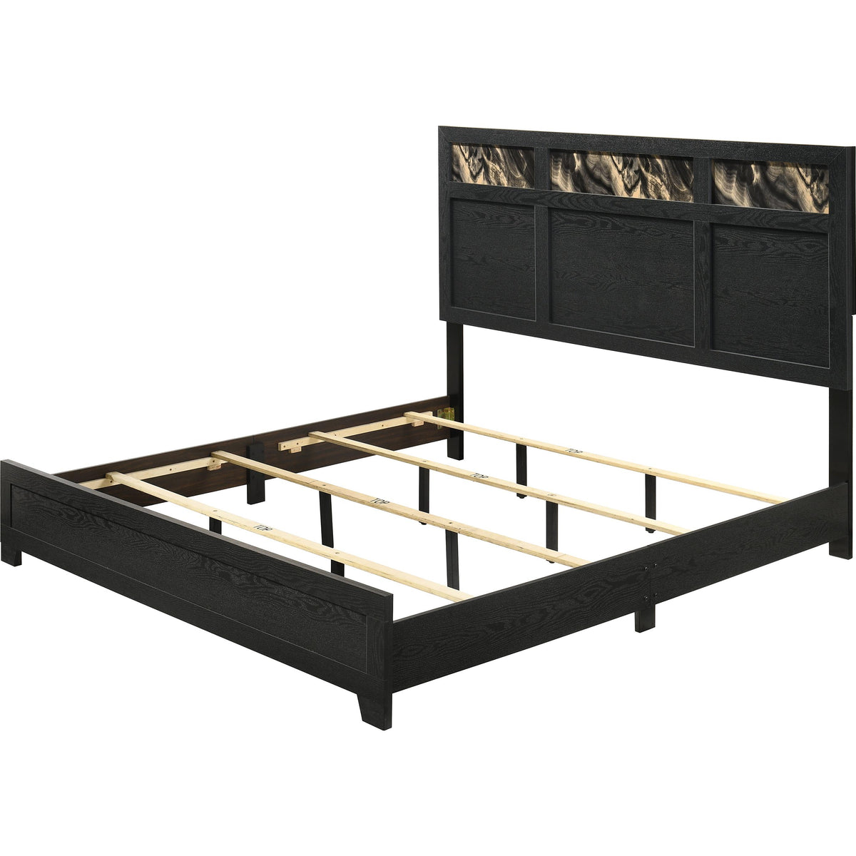  Crown Mark Cadence B4515-K-BED Bed in One Box - Gold/Black IMAGE 2