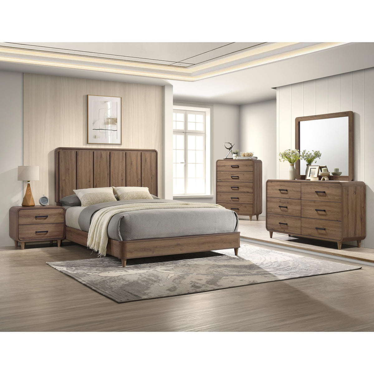  Crown Mark Nyomi B4920-1 Dresser - Light Brown IMAGE 2
