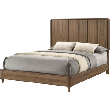  Crown Mark Nyomi B4922-K King Panel Bed - Light Brown IMAGE 1