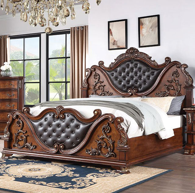 CM7478CH Esparanza Cherry Brown Bedroom Set