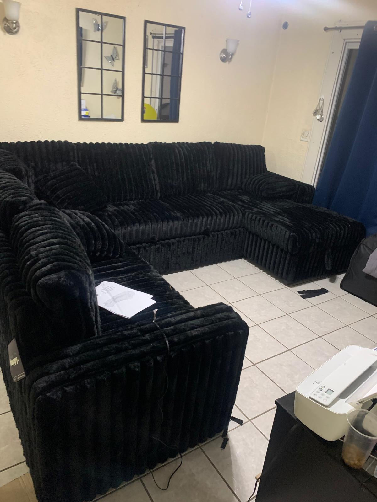 Empire Forever Teddy Sectional with Pull Out Bed