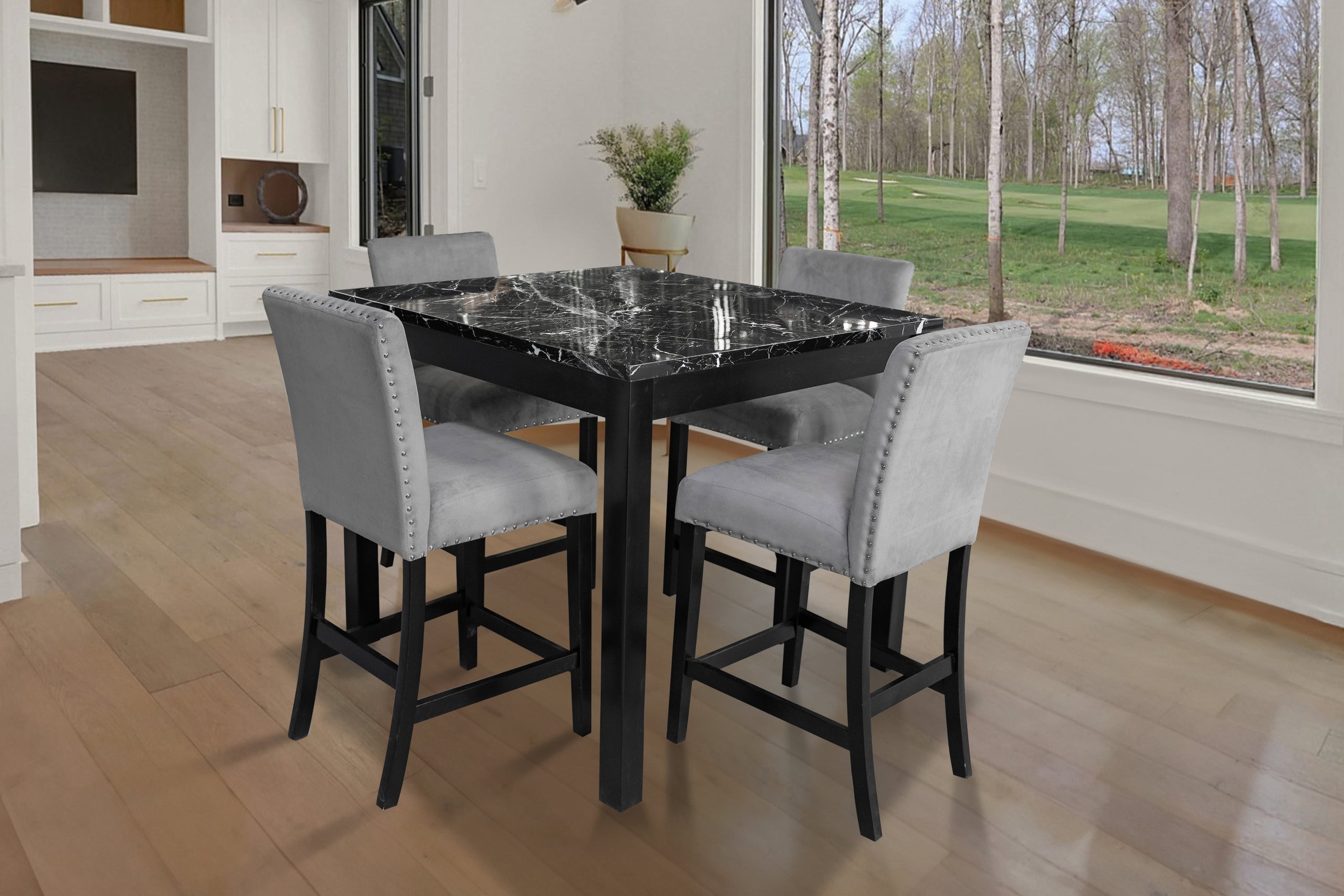 Empire Kors Onyx Grey 5pc Dining set