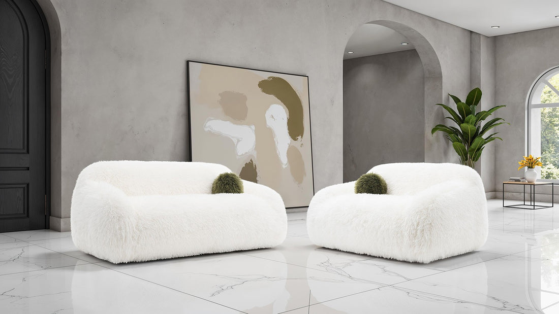 Furniture of America Darwen Sofa Set FM64006WH