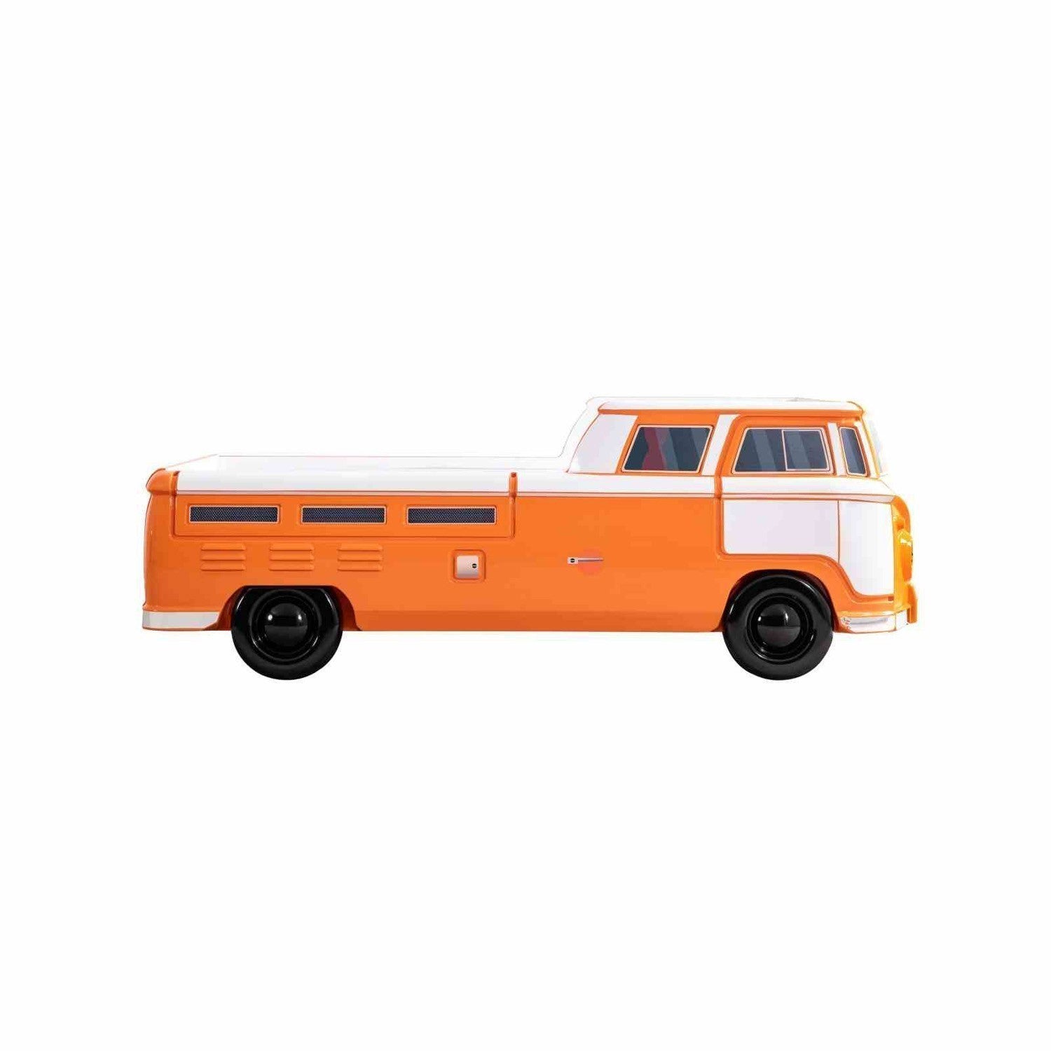 Furniture of America Axel Peace Bus Twin Bed (orange & teal)