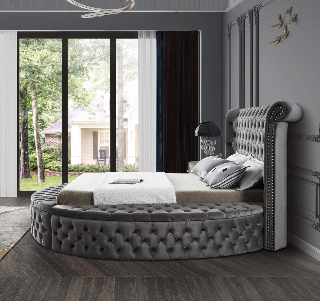 Empire Dream Round Queen Storage Bed