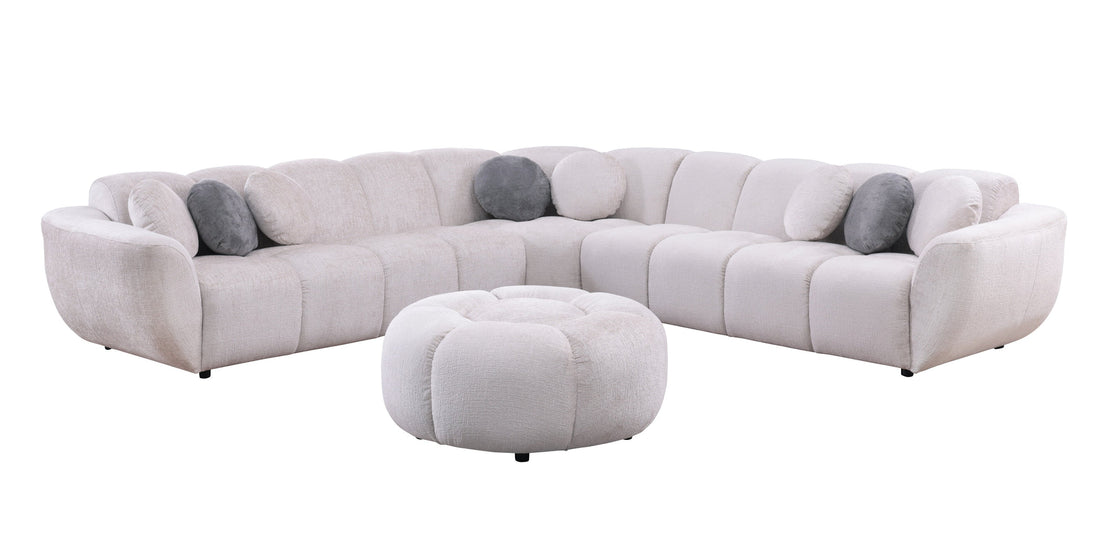 Empire NE Rose Beige Sectional