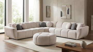 Empire NE Rose Beige Sectional