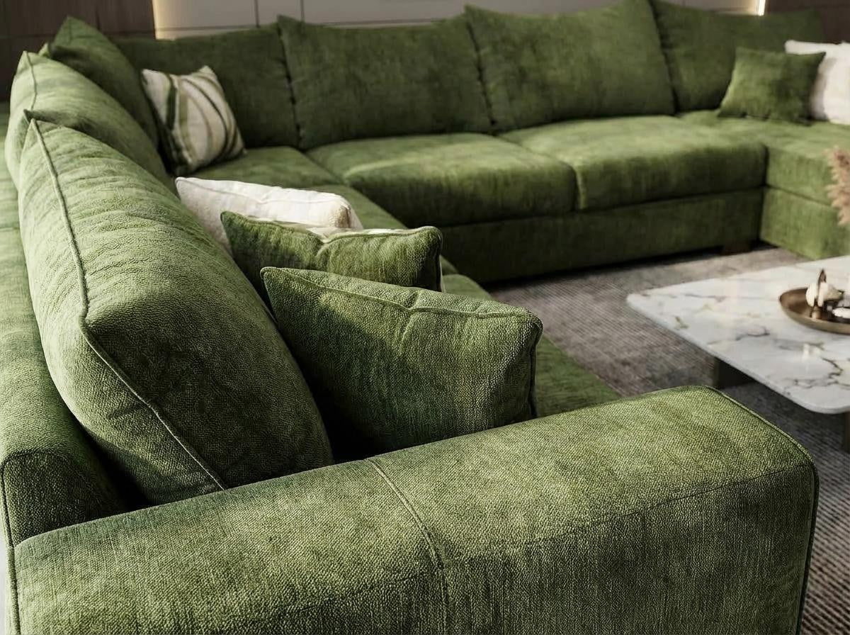 Empire NE Cactus Oversized Green Sectional