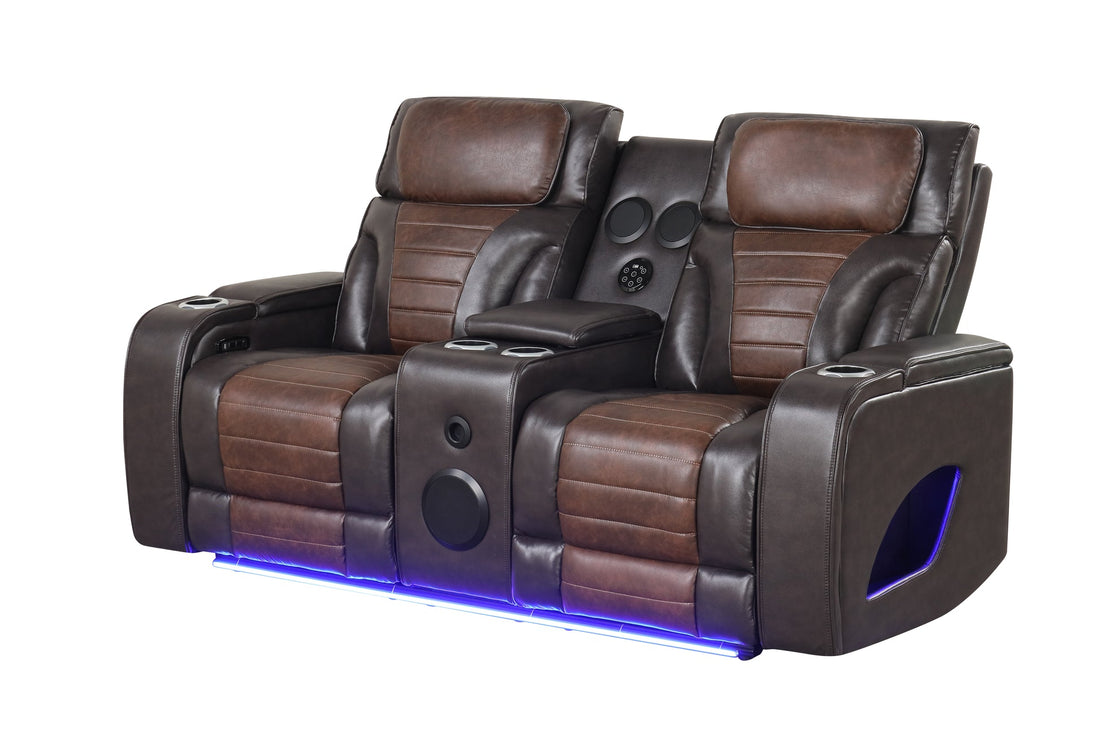 Empire Robin Brown Reclining Sofa Set
