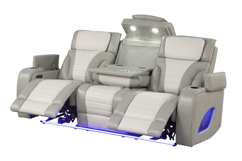 Empire Robin Grey Reclining Sofa Set