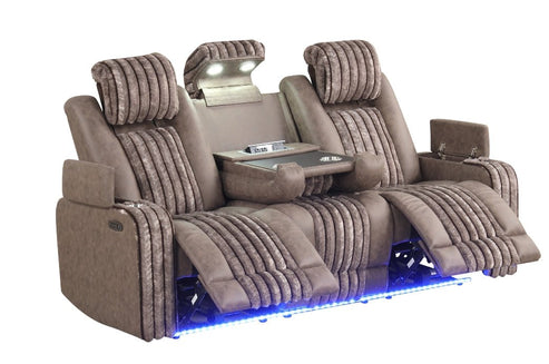 Empire Transformer Brown Reclining Sofa Set