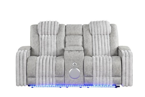 Empire Transformer Grey Reclining Sofa Set