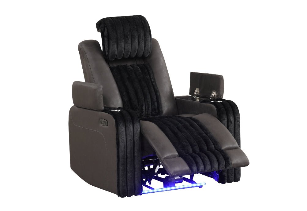 Empire Transformer Black Reclining Sofa Set