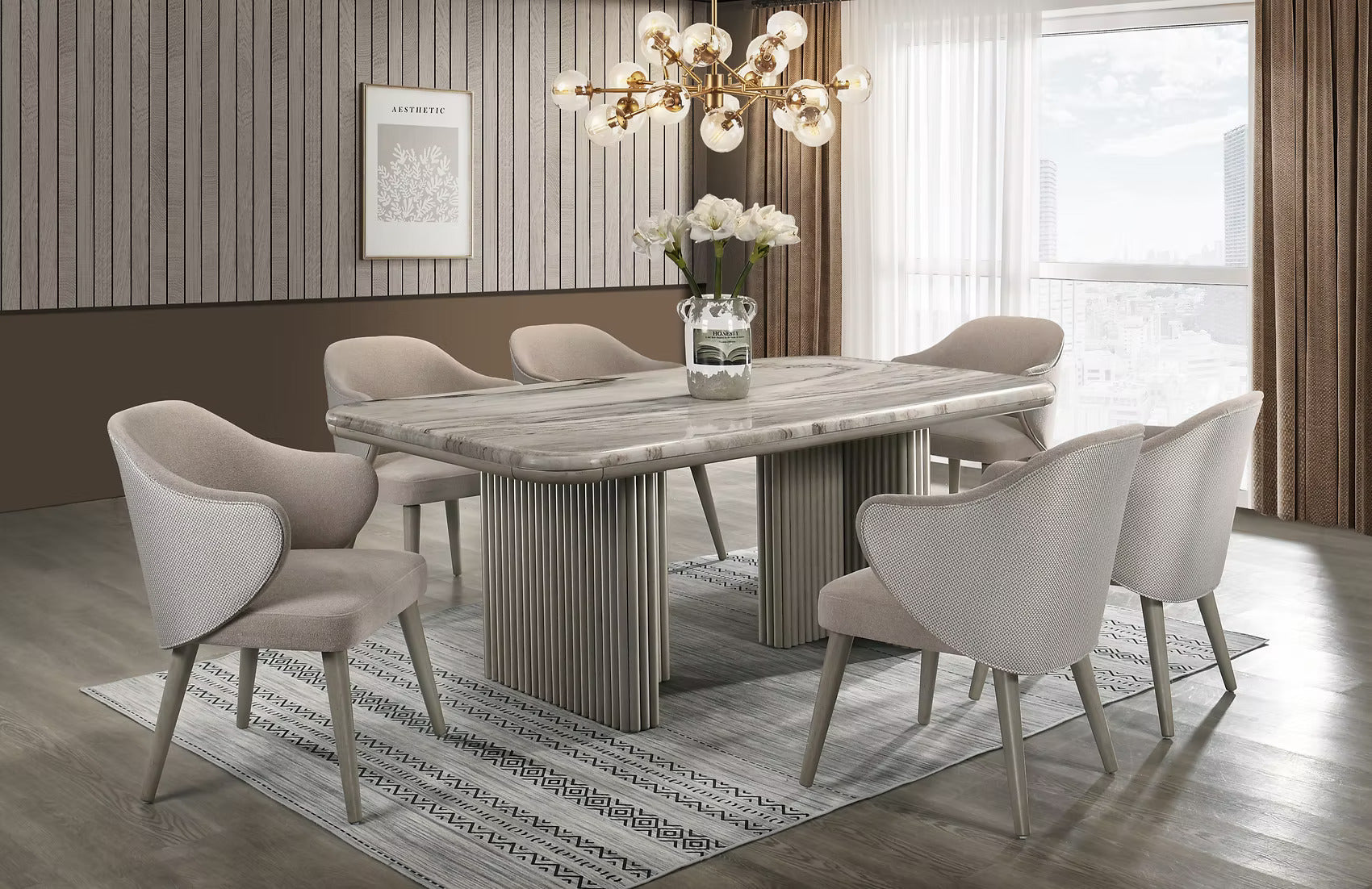 Adriana 7pc Dining Set