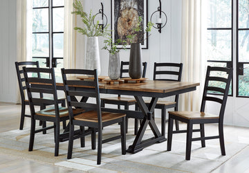Ashley D634 - 7pc Dining Set
