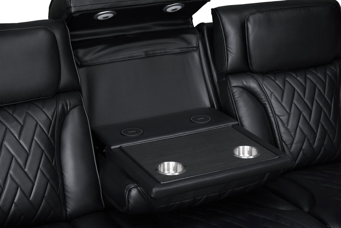 Skyline Black 3PC Power Reclining Set