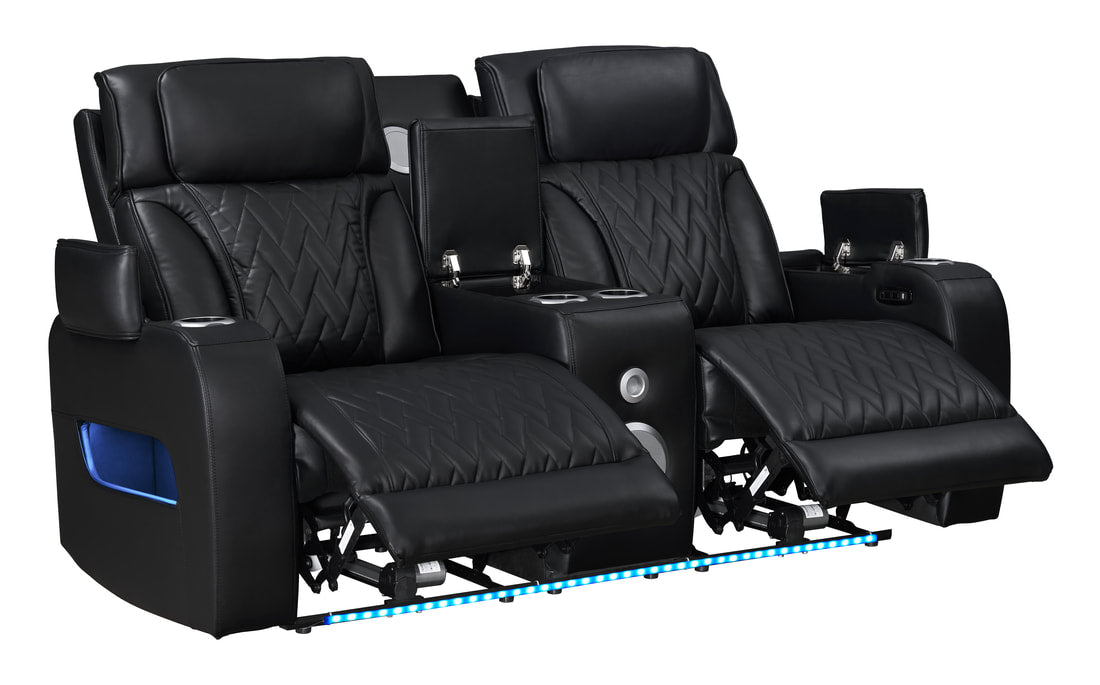 Skyline Black 3PC Power Reclining Set