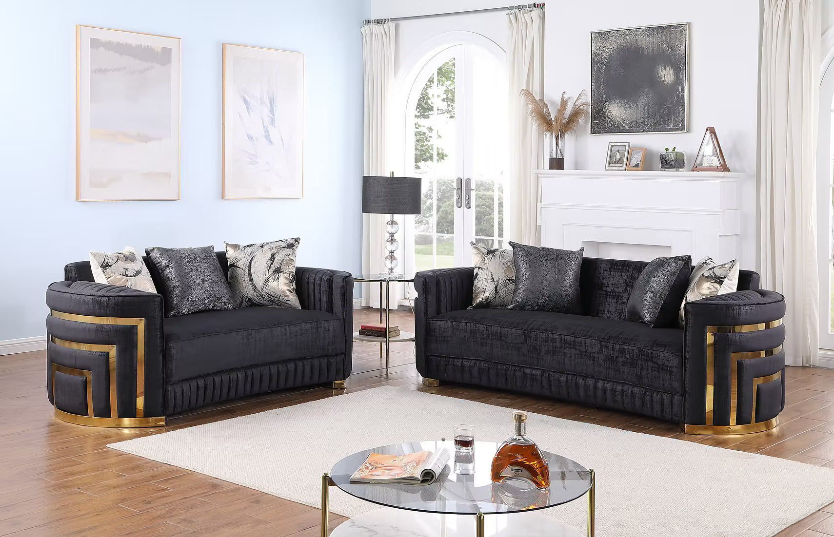 Minerva Sofa and Loveseat Set