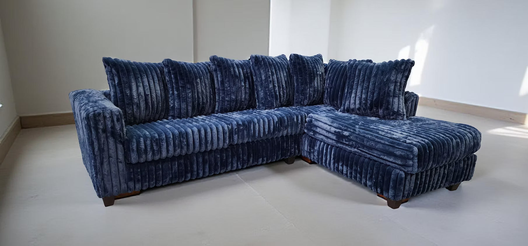 Soft Plush Corduroy Sectional (Colors available )