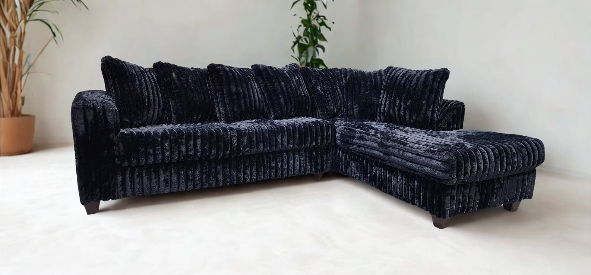 Soft Plush Corduroy Sectional (Colors available )