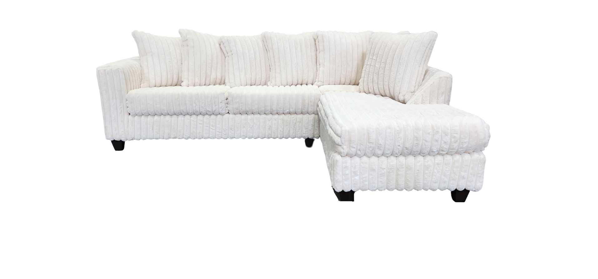 Soft Plush Corduroy Sectional (Colors available )