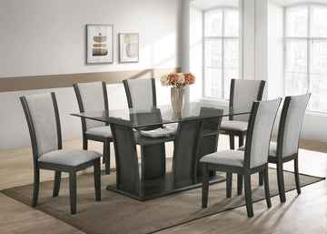 Empire HH Miami - Grey Dining Table + 6 Chair Set