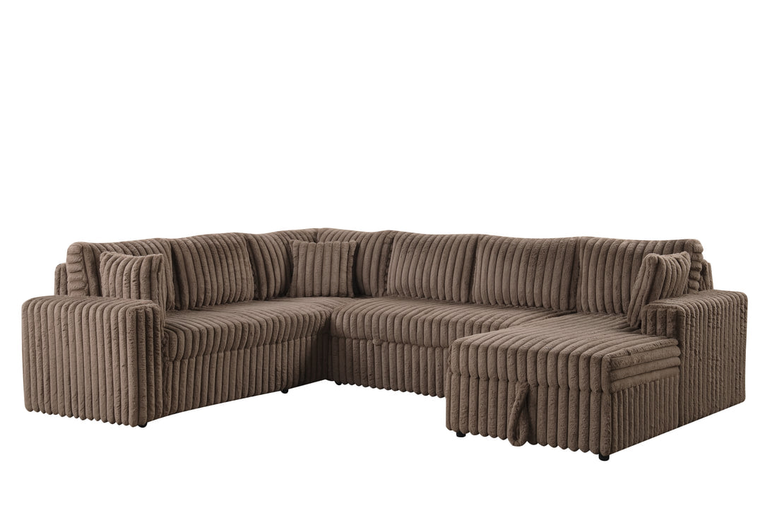 Devonshire Mocha Sleeper Sectional