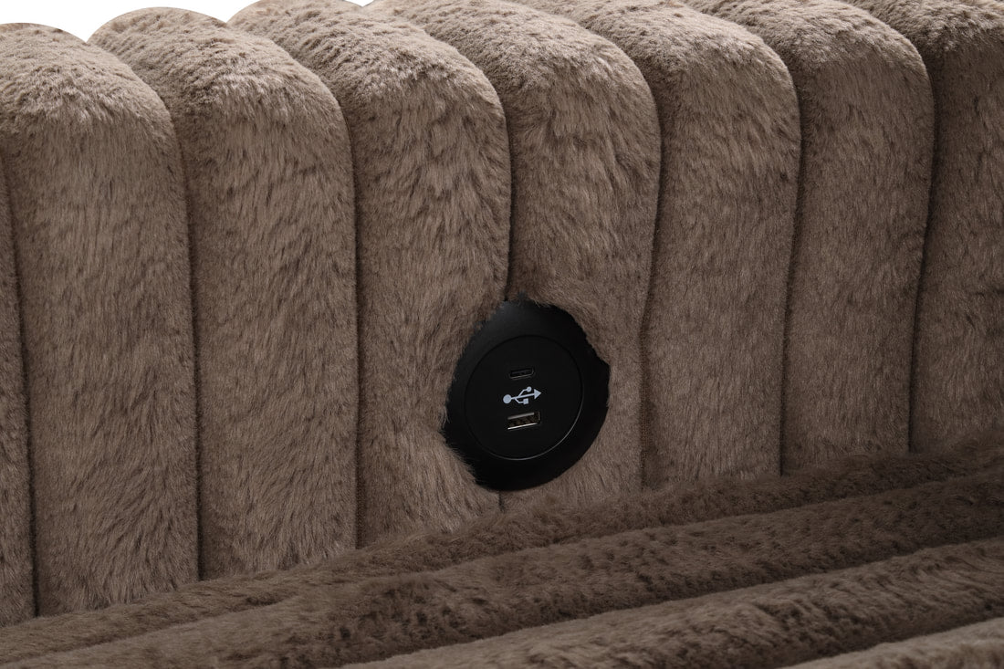 Devonshire Mocha Sleeper Sectional