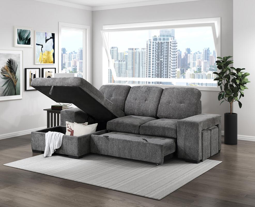 Empire Bryan Sectional With Pull-Out Bed