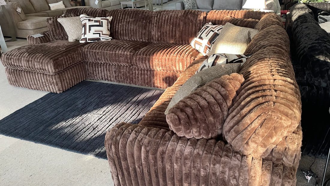 Ashley Furniture 4pc oversize Midnight Madness Chocolate sectional
