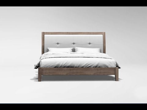  Color_Grey  Size_California King  -- Enrico King Platform Bed EXTERNAL_VIDEO 1
