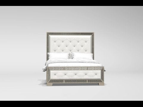  Size_California King  -- Loraine Upholstered Panel Bed EXTERNAL_VIDEO 1
