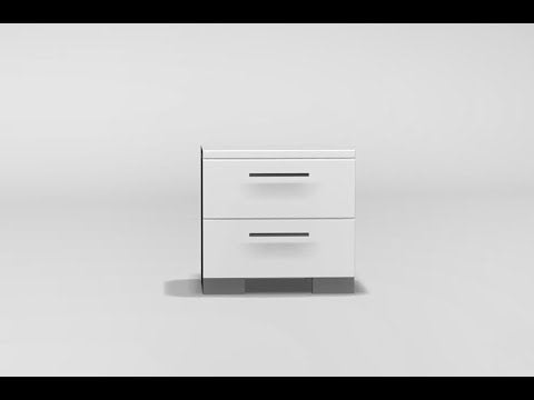  Furniture of America Clementine 2-Drawer Nightstand CM7201N EXTERNAL_VIDEO 1