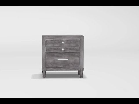  Furniture of America Daphne 2-Drawer Nightstand CM7556N EXTERNAL_VIDEO 1