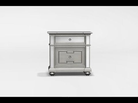  Furniture of America Salamanca 2-Drawer Nightstand CM7673N EXTERNAL_VIDEO 1