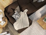Ashley Furniture 4pc oversize Midnight Madness Chocolate sectional