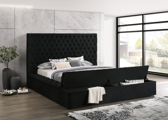 Empire Black Storage Bed