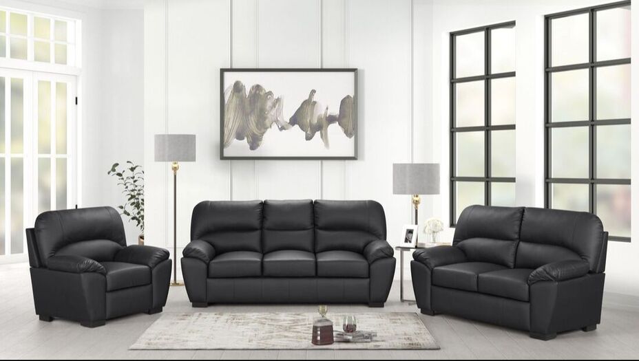 Empire Tiffany Black Sofa Set