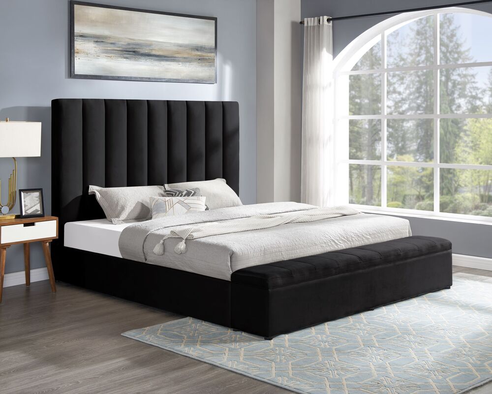Sevilla Black Platform Bed