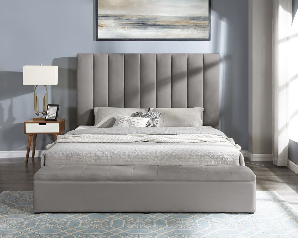 Sevilla Grey Platform Bed