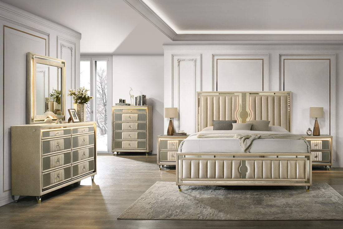 Empire Venetian Platform Bedroom Set - Queen Only